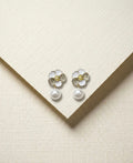 Floral Pearl Drop Earrings