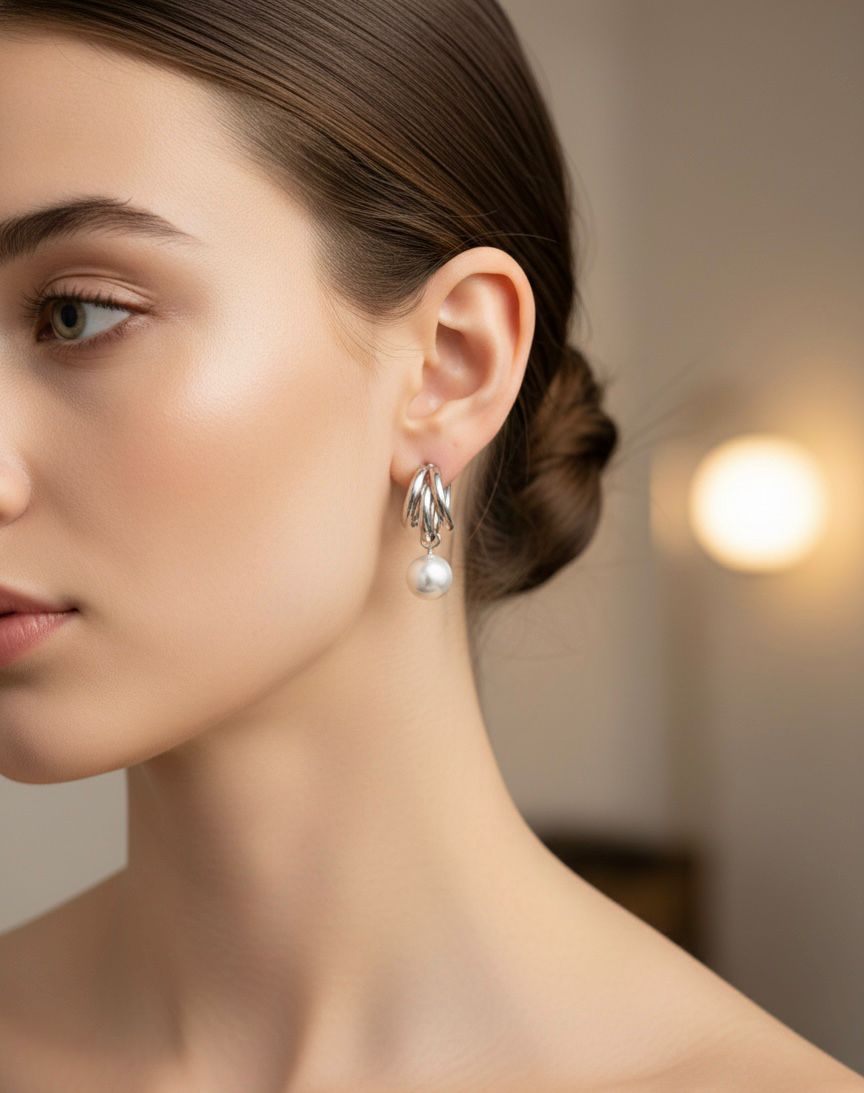 Classic Pearl Drop Earrings