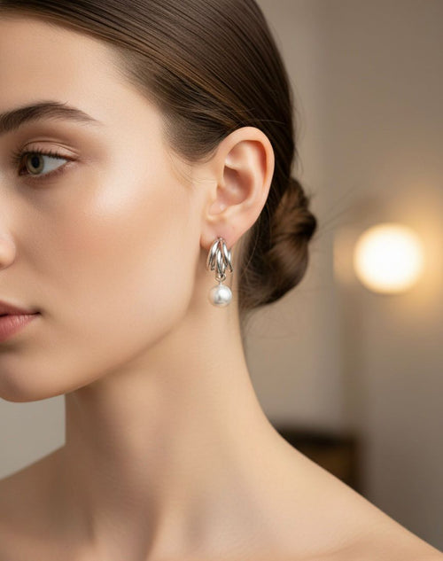 Classic Pearl Drop Earrings