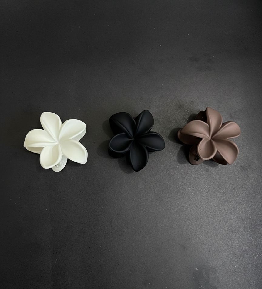 Floral Hair Claw Clip Set